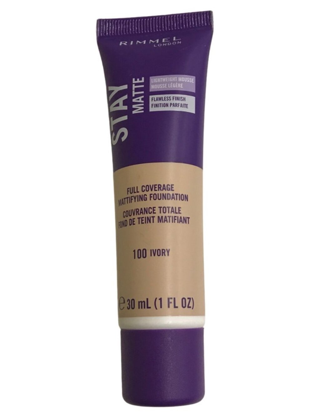 Rimmel Foundation Stay Matte Liquid Mousse Ivory 100 1 Fl Oz Long Lasting